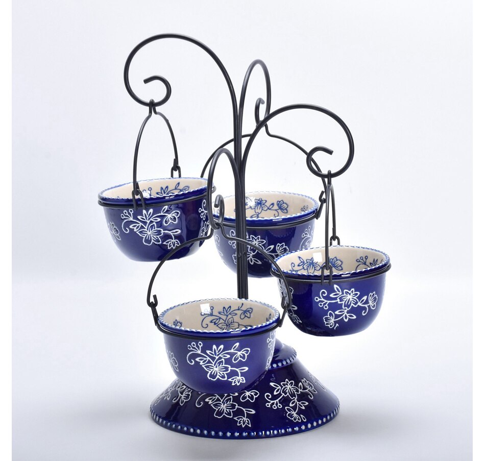 Image 485248_FLBLU.jpg, Product 485-248 / Price $34.33, temp-tations Tree with 4 10 oz. Ramekins from temp-tations on TSC.ca's Kitchen department