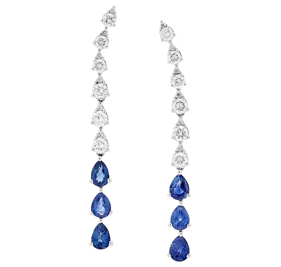 Jewellery - Earrings - Drop Earrings - Graziela Gems 14K White Gold ...