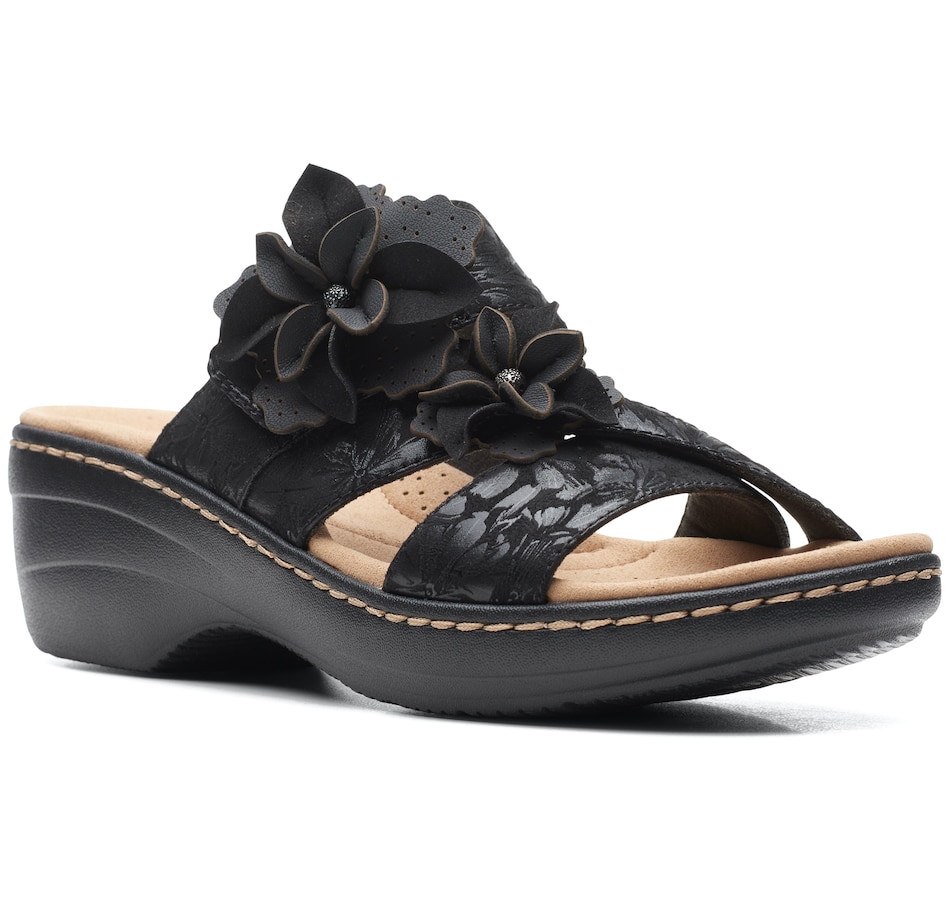 clarks collection strappy sandals merliah lilac
