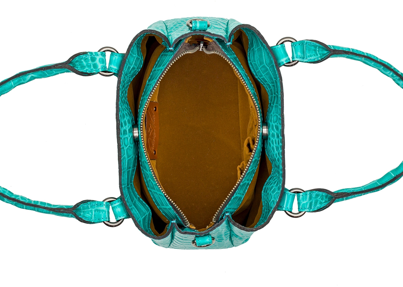 Patricia Nash Norcia Satchel with Crossbody Strap and Zip Pouch