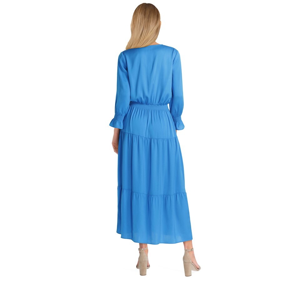 Image 485935_ALTMORE1.jpg, Product 485-935 / Price $34.33, Gigi Parker Washed Satin Maxi Peasant Dress from Gigi Parker on TSC.ca's Fashion department