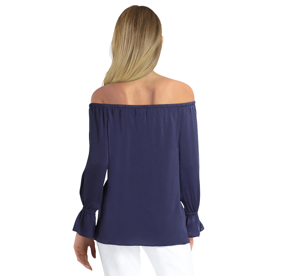 Image 485938_ALTMORE1.jpg, Product 485-938 / Price $34.33, Gigi Parker Washed Satin Off The Shoulder Top from Gigi Parker on TSC.ca's Fashion department
