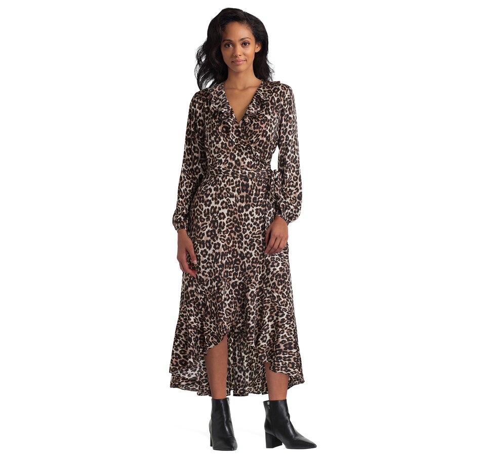 Image 485939_TALP.jpg, Product 485-939 / Price $39.33, Gigi Parker Ruffle Wrap Front Dress from Gigi Parker on TSC.ca's Fashion department