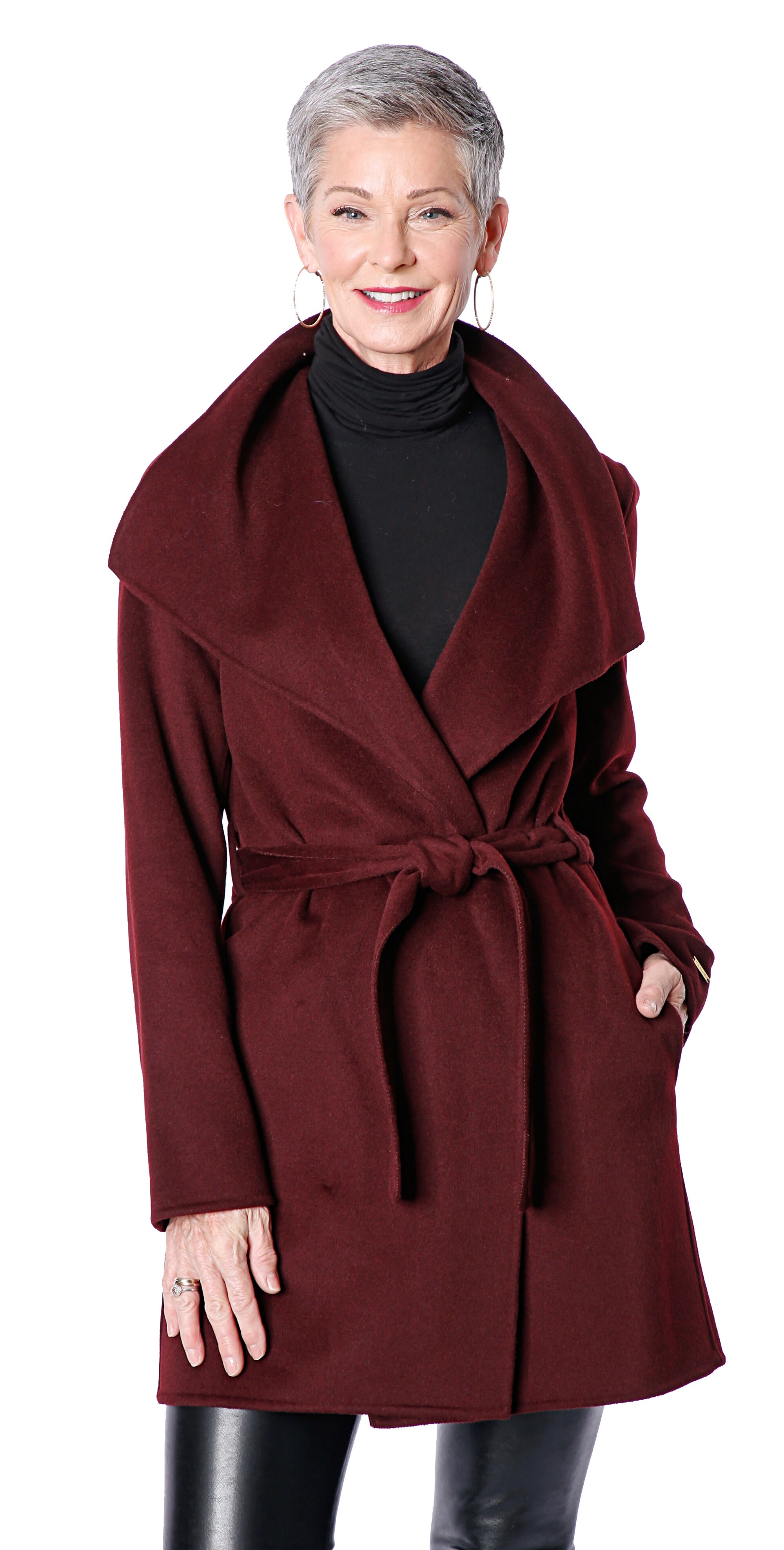 Tahari ella double face wool coat Outlet