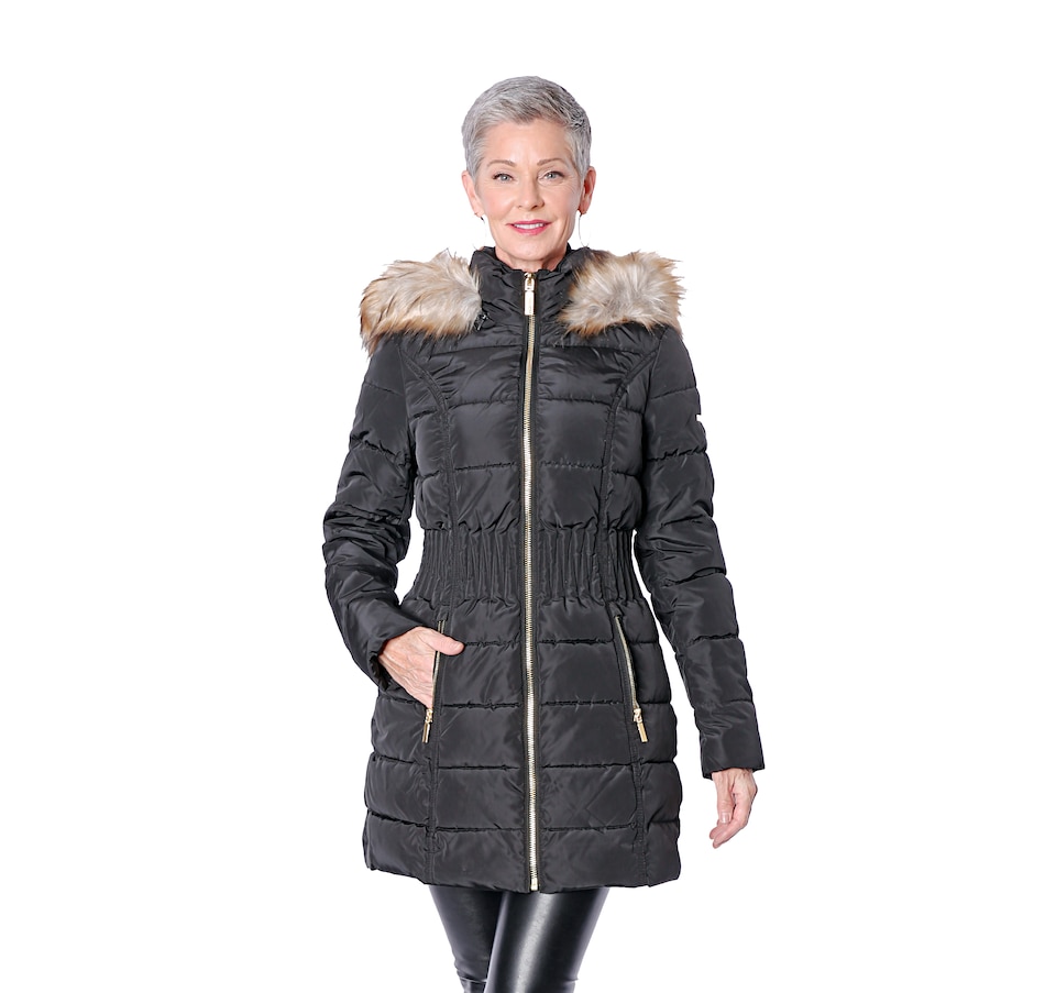 Image 485957_BLK.jpg, Product 485-957 / Price $109.33, Laundry by Shelli Segal Puffer with Zig Zag Waist from Laundry by Shelli Segal on TSC.ca's Fashion department