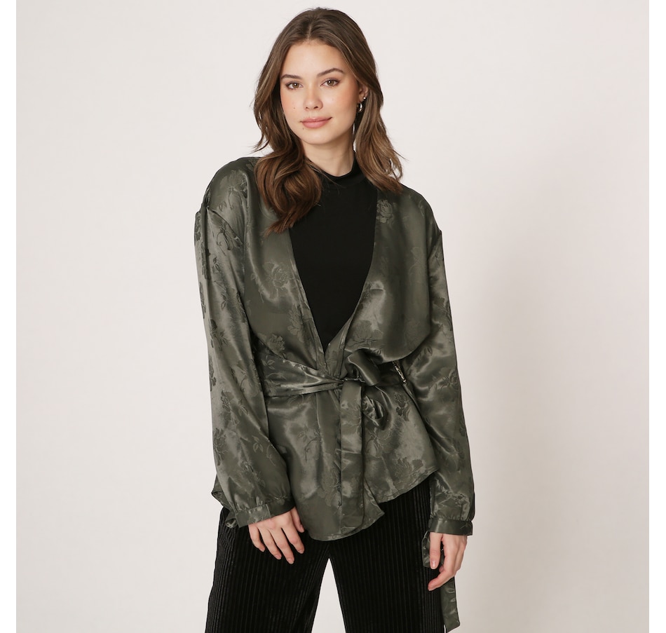 Image 486023_OLI.jpg, Product 486-023 / Price $34.33, Celestial Blue Textured Wrap Topper from Celestial Blue on TSC.ca's Fashion department