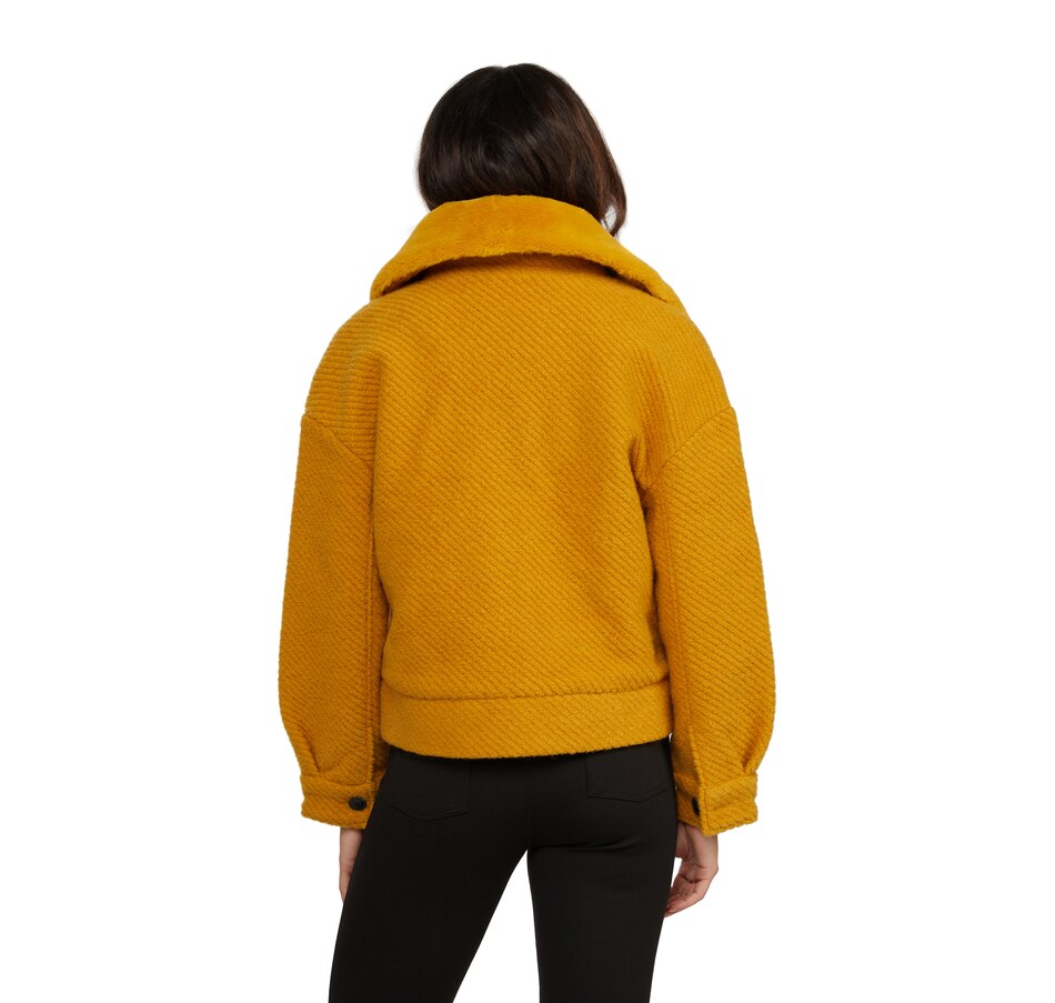 Image 486079_ALTMORE2.jpg, Product 486-079 / Price $59.33, Badgley Mischka Textured Jacquard Jacket With Faux Fur Trim from Badgley Mischka on TSC.ca's Fashion department