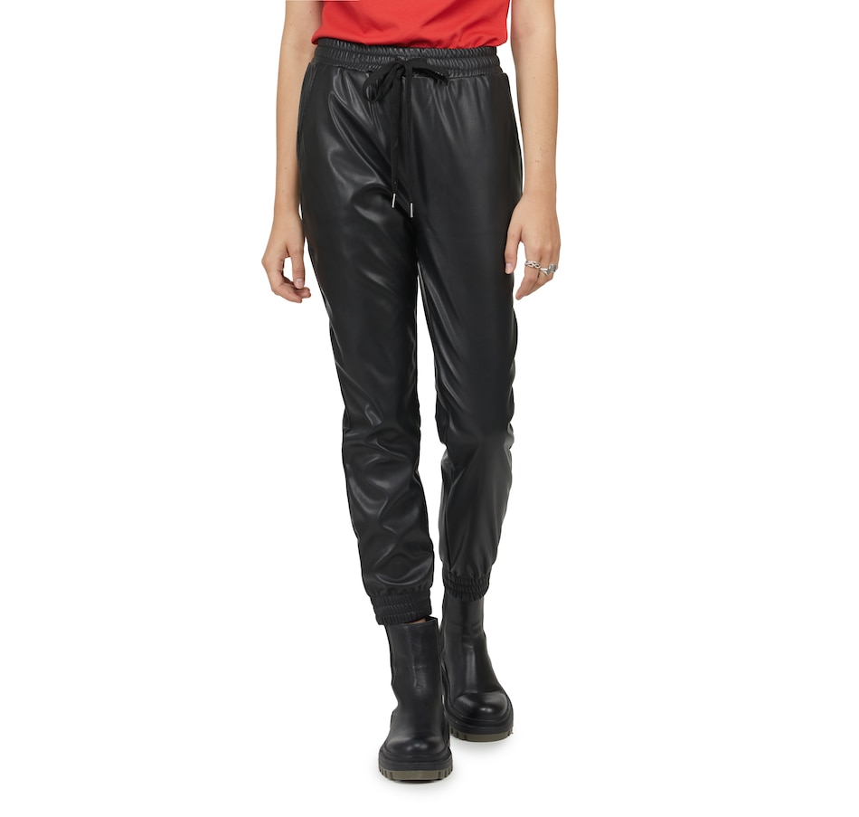 Faux Leather Joggers, Shop Now at Pseudio!