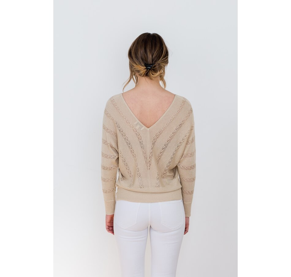 Image 486225_ALTMORE1.jpg, Product 486-225 / Price $29.33, Nado V-Neck Tone On Tone Print Pullover from Nado on TSC.ca's Fashion department