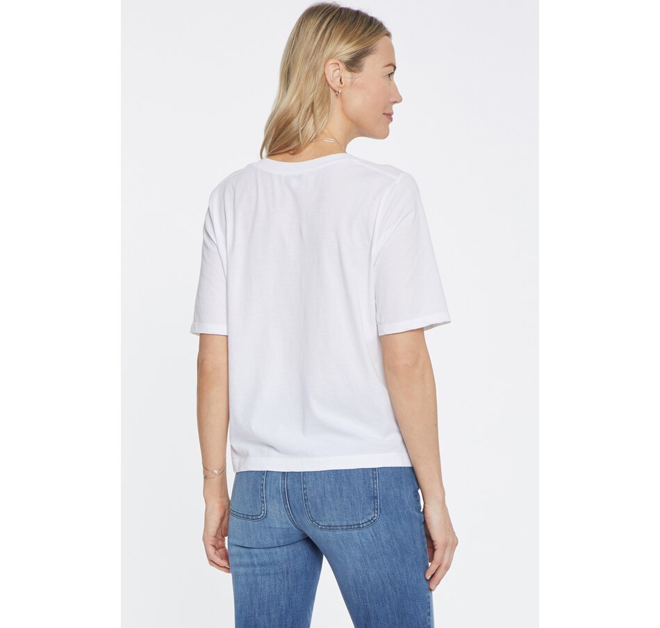 Image 486265_ALTMORE2.jpg, Product 486-265 / Price $19.33, NYDJ Short Sleeve V-Neck Tee from NYDJ on TSC.ca's Fashion department