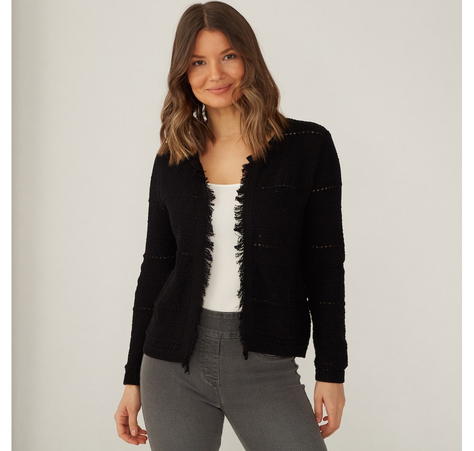 Image 486290_BLK.jpg, Product 486-290 / Price $44.33, Parkhurst Annie Open Front Cardigan from Parkhurst on TSC.ca's Fashion department
