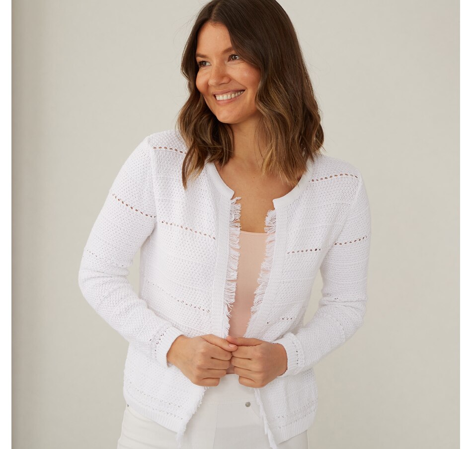 Image 486290_WHT.jpg, Product 486-290 / Price $44.33, Parkhurst Annie Open Front Cardigan from Parkhurst on TSC.ca's Fashion department