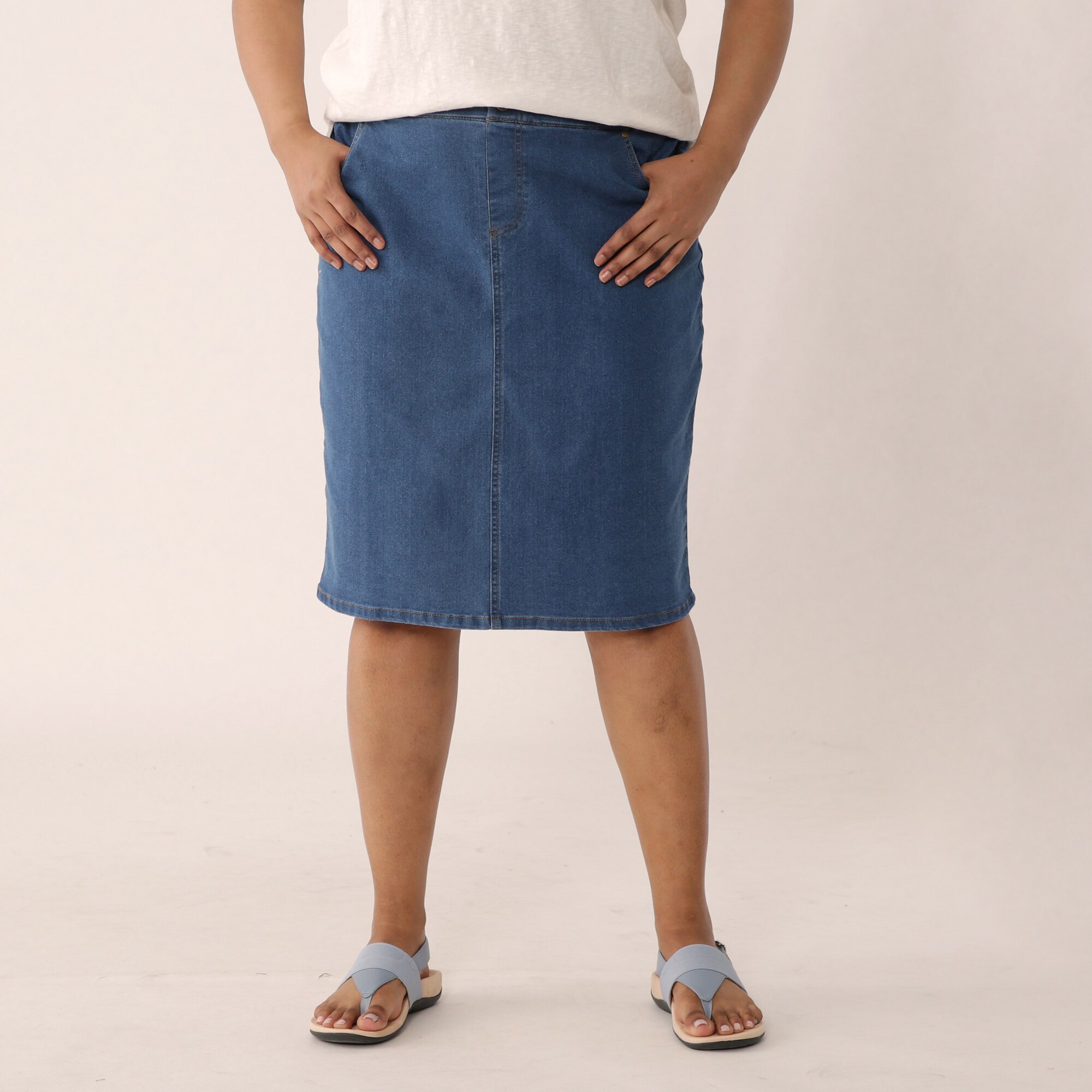 rivers denim skirt