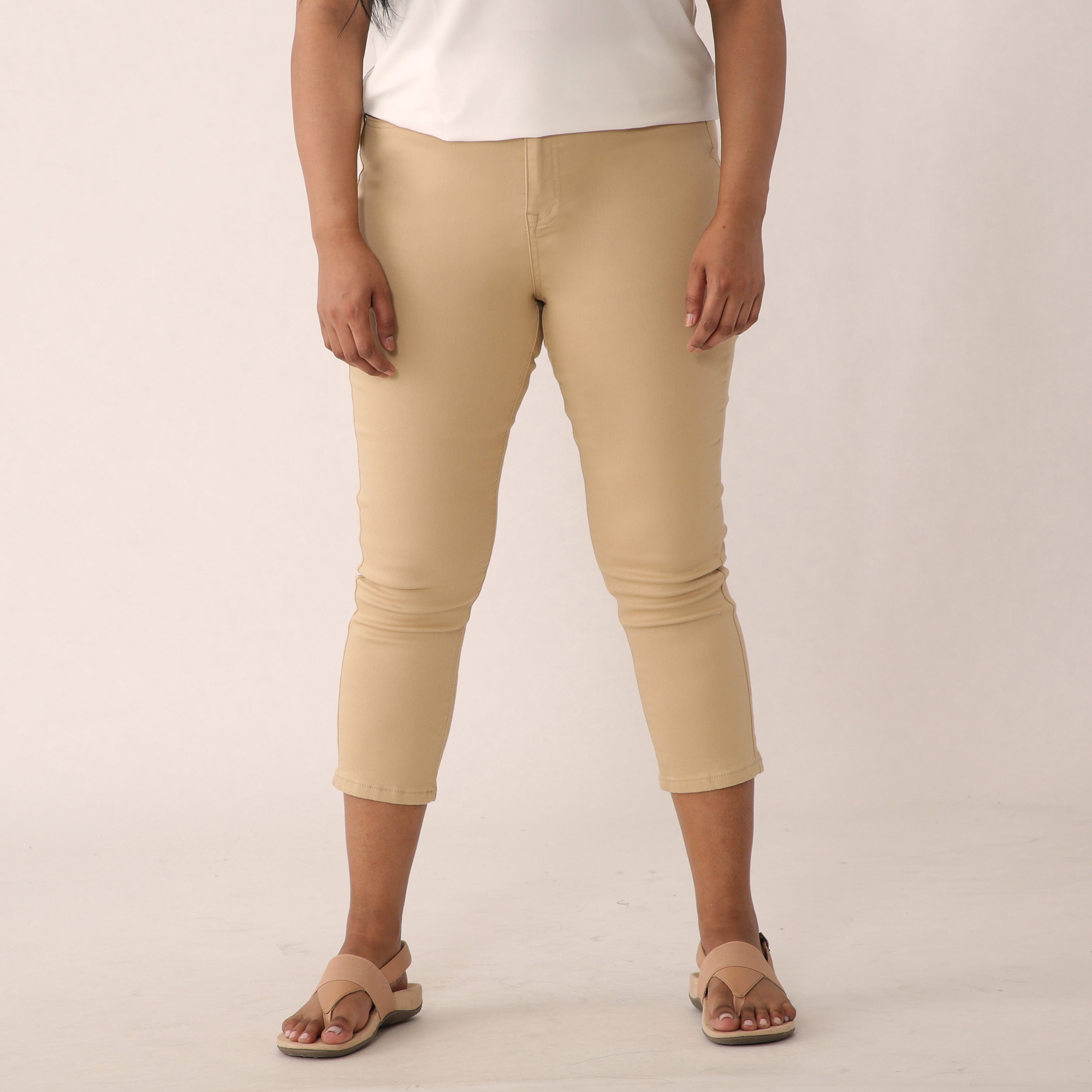 dg2 virtual stretch cropped jeans