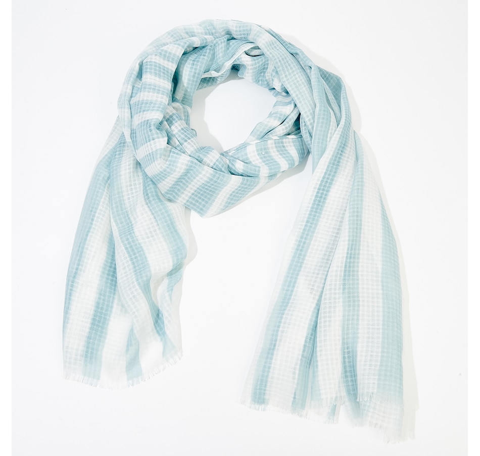 Image 486339_STBL.jpg, Product 486-339 / Price $19.33, MarlaWynne Shibori Stripe Scarf from Wynnelayers on TSC.ca's Fashion department