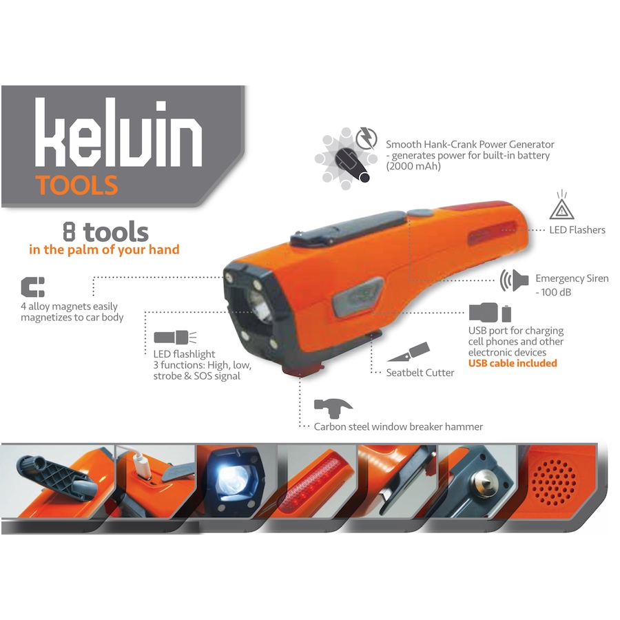 Image 486818_ALTMORE3.jpg, Product 486-818 / Price $59.99, Kelvin Automotive Emergency Multi-Tool from Kelvin on TSC.ca's Home & Garden department