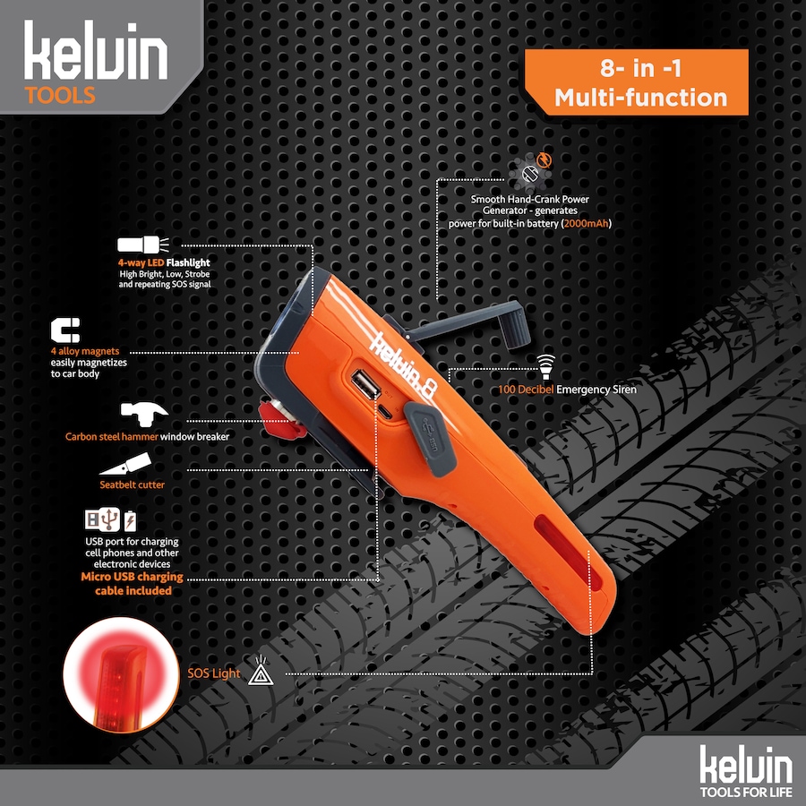 Image 486818_ALTMORE5.jpg, Product 486-818 / Price $59.99, Kelvin Automotive Emergency Multi-Tool from Kelvin on TSC.ca's Home & Garden department