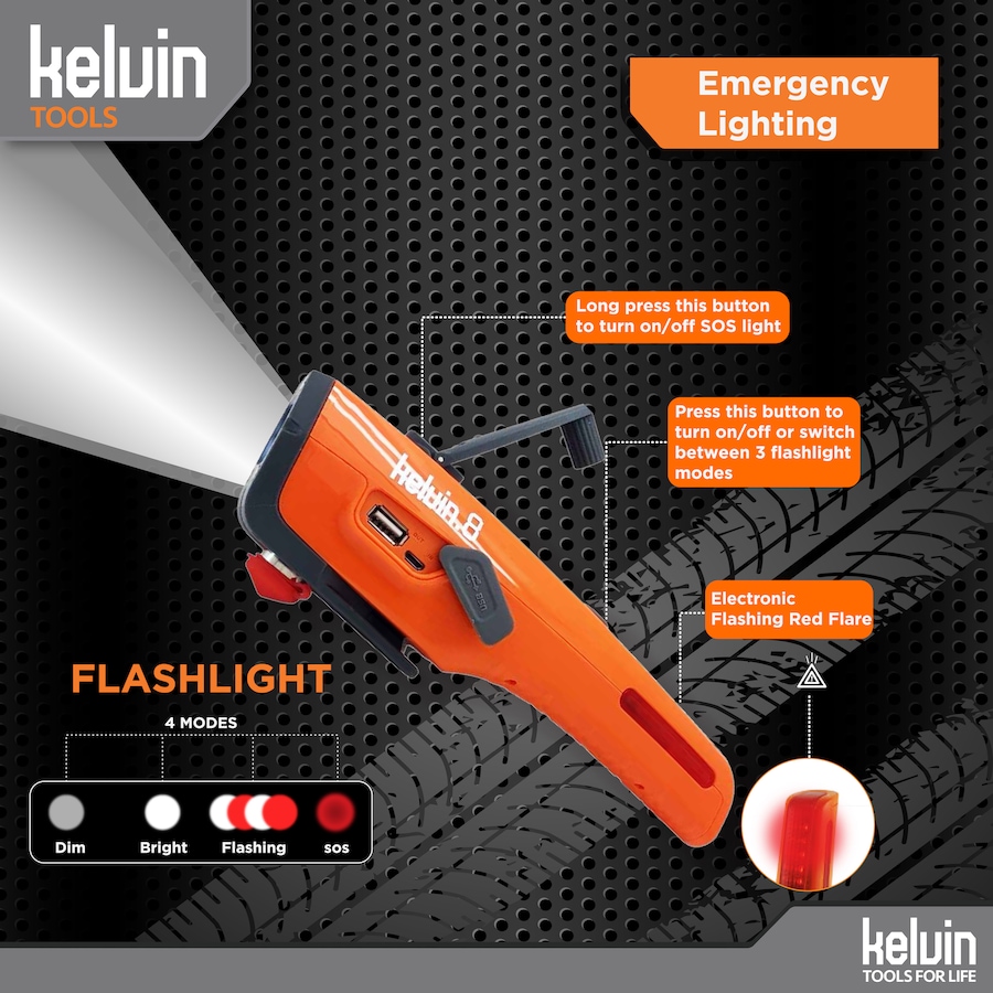 Image 486818_ALTMORE7.jpg, Product 486-818 / Price $59.99, Kelvin Automotive Emergency Multi-Tool from Kelvin on TSC.ca's Home & Garden department