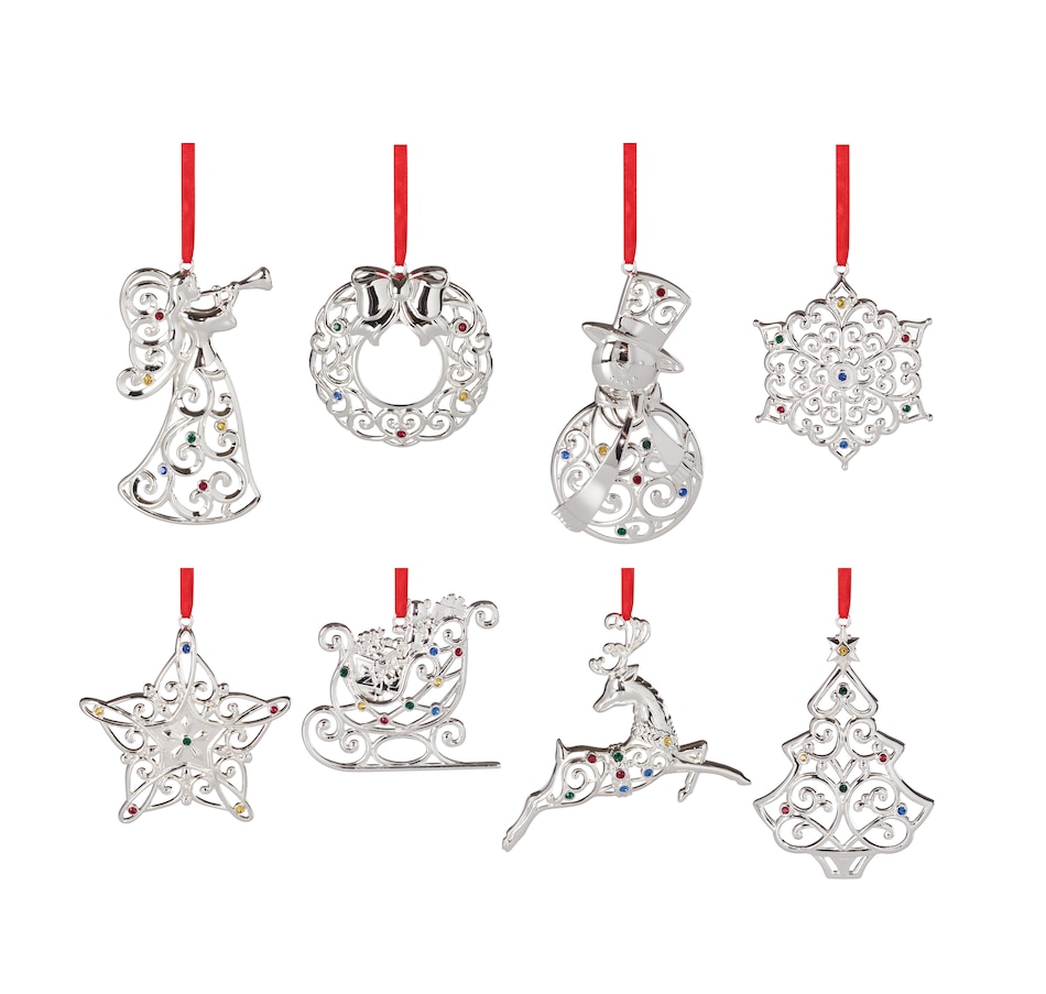 Image 486888_MTI.jpg, Product 486-888 / Price $69.99, Lenox Sparkle and Scroll Ornaments (Set of 8) from Lenox on TSC.ca's Home & Garden department