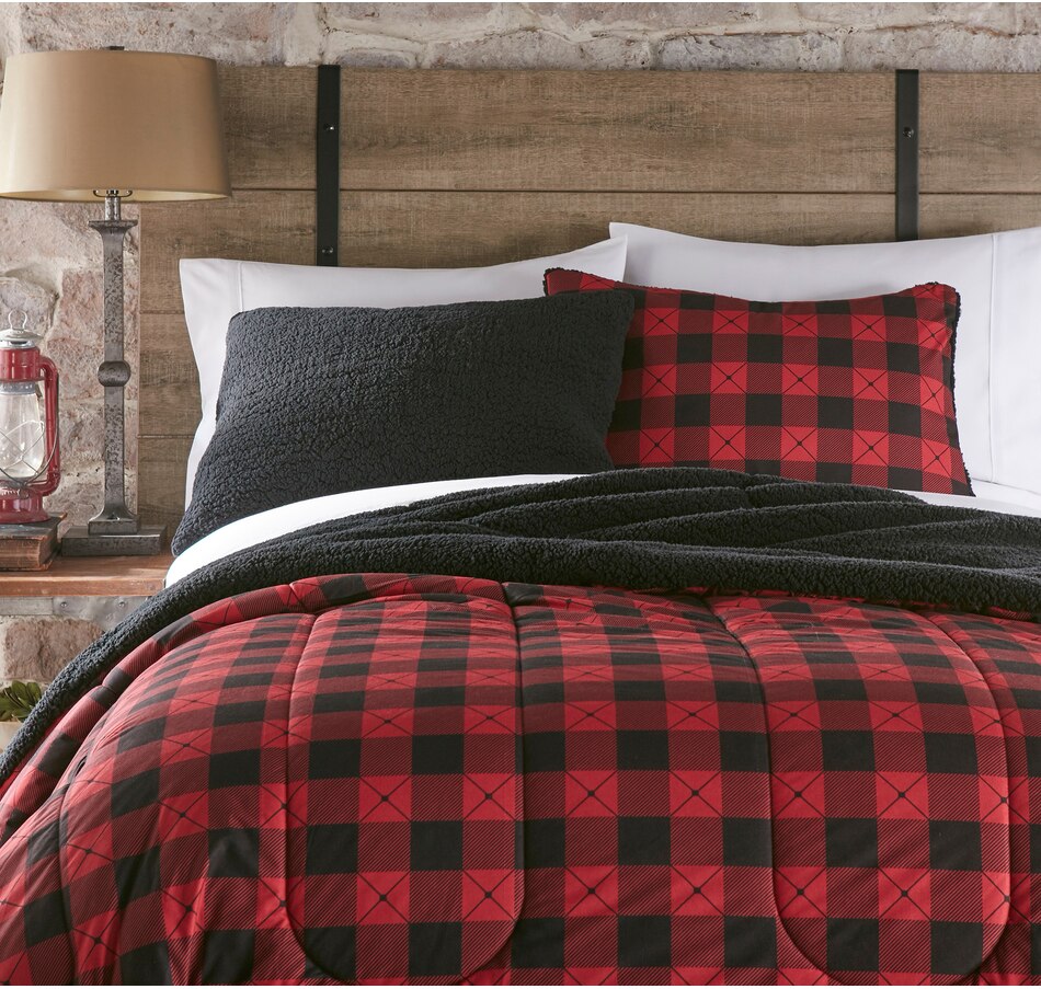 Image 486901_ALTMORE1.jpg, Product 486-901 / Price $29.88 - $34.88, Home Suite Micro Flannel Reverse Dyed to Match Sherpa Comforter 3-Piece Set from Home Suite on TSC.ca's Home & Garden department