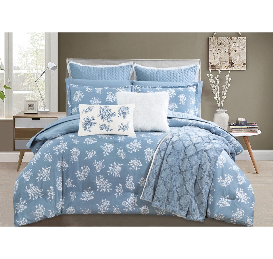 Tsc Ca St Clair Bella Rose Reversible Comforter 3 Piece Set