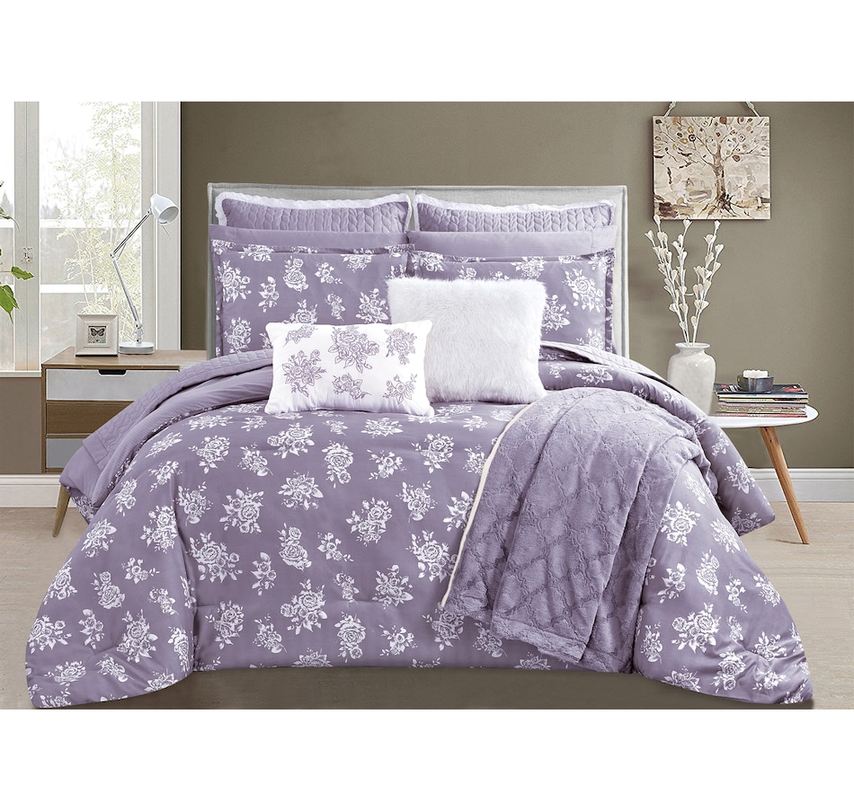 Tsc Ca St Clair Bella Rose Reversible Comforter 3 Piece Set