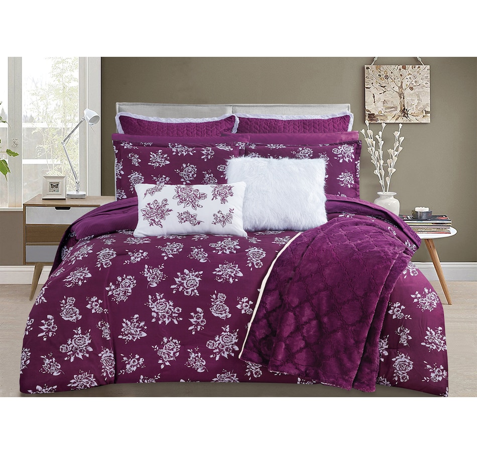 Tsc Ca St Clair Bella Rose Reversible Comforter 3 Piece Set
