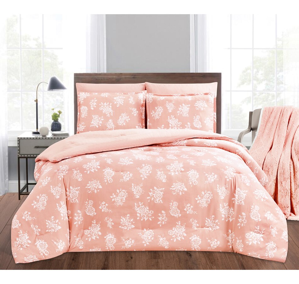 Tsc Ca St Clair Bella Rose Reversible Comforter 3 Piece Set
