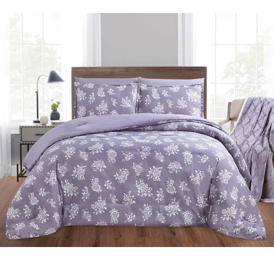 Tsc Ca St Clair Bella Rose Reversible Comforter 3 Piece Set