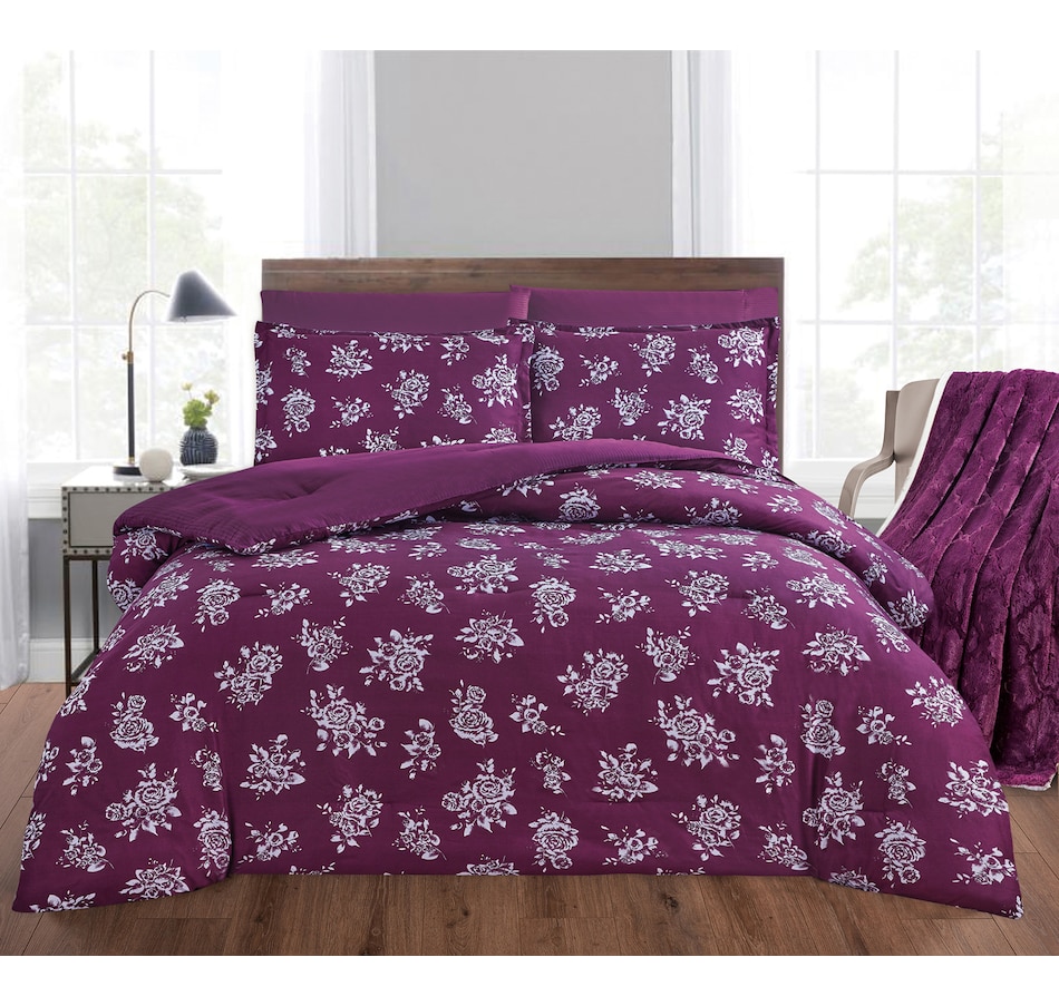 Tsc Ca St Clair Bella Rose Reversible Comforter 3 Piece Set
