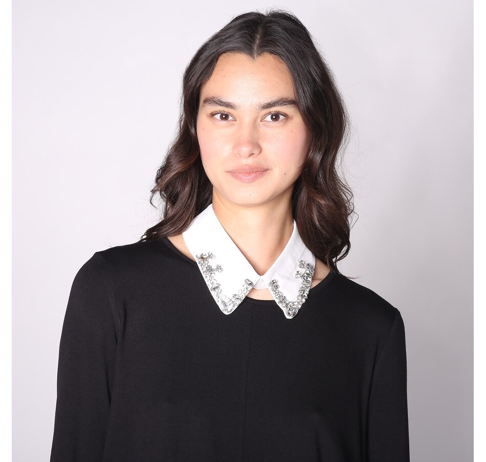 Image 486947_WHT.jpg, Product 486-947 / Price $29.99, Red Coral Embellished Dickie Collar from Red Coral Fashions on TSC.ca's Fashion department