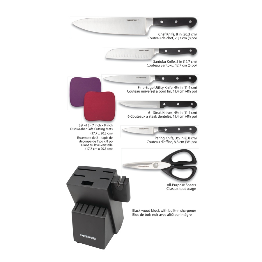 Image 486979_ALTMORE1.jpg, Product 486-979 / Price $59.88, Farberware 14-Piece Triple Rivet Forged Cutlery Set from Farberware on TSC.ca's Kitchen department