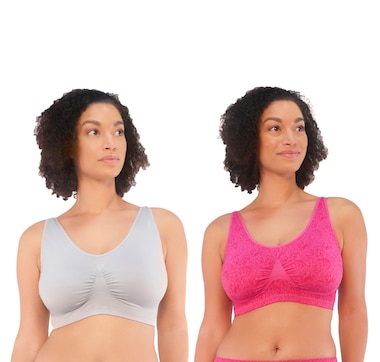 Comfort Choice Women's Plus Size Cotton Wireless Lightly Padded T-Shirt Bra  - 44 C, Shell Pink at  Women's Clothing store