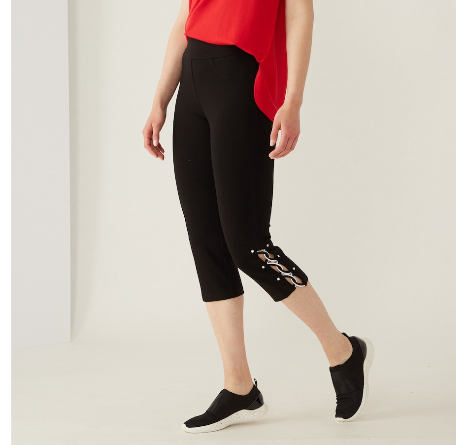 Clothing & Shoes - Bottoms - Pants - Bellina Pull On Crop Ponte