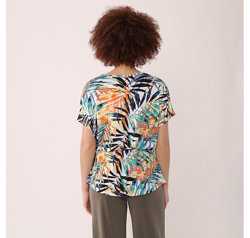 Image 487173_ALTMORE1.jpg, Product 487-173 / Price $24.33, Kim & Co. Printed Brazil Knit Caftan Tunic with Drawstring from Kim & Co. on TSC.ca's Fashion department