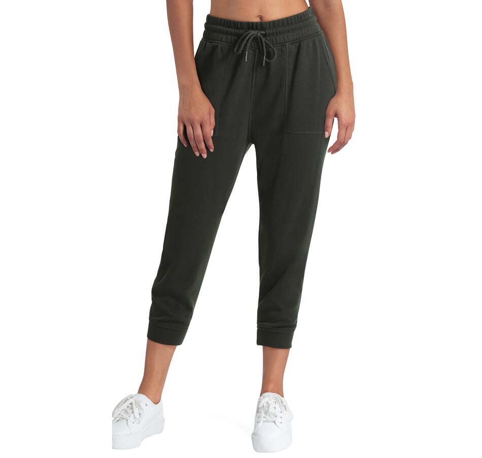 Image 487221_EVG.jpg, Product 487-221 / Price $19.33, H Halston Studio French Terry Crop Jogger from H Halston on TSC.ca's Fashion department