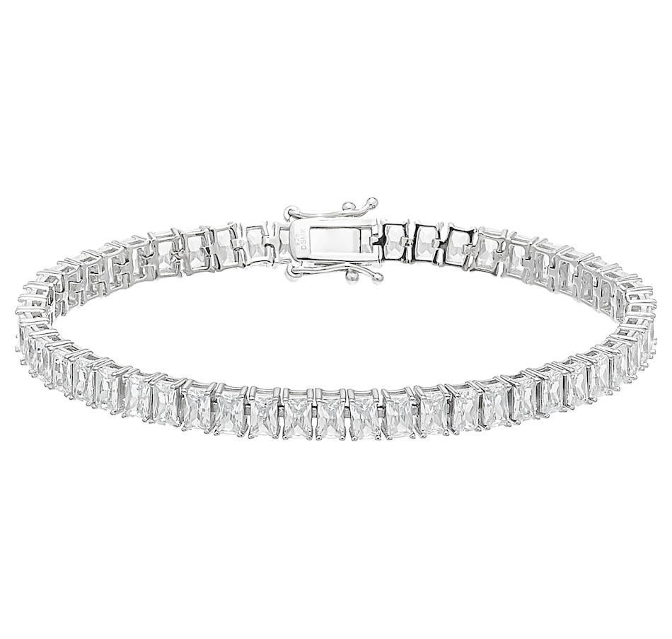 Image 487977_EMR.jpg, Product 487-977 / Price $49.33, Deborah Freund Designs Sterling Silver Multi Shape Linear Cubic Zirconia Bracelet from Deborah Freund Designs on TSC.ca's Jewellery department