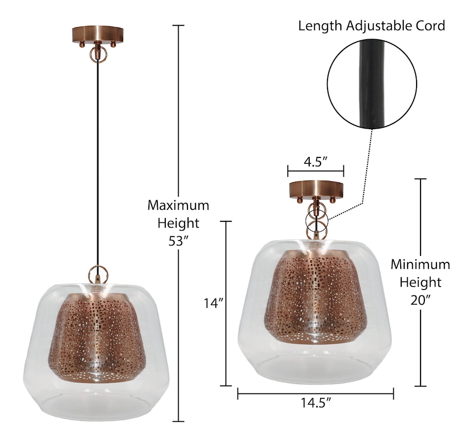 Image 488050_ALTMORE4.jpg, Product 488-050 / Price $139.88, River of Goods Genevieve Schoolhouse 1-Light Glass Pendant from River of Goods on TSC.ca's Home & Garden department