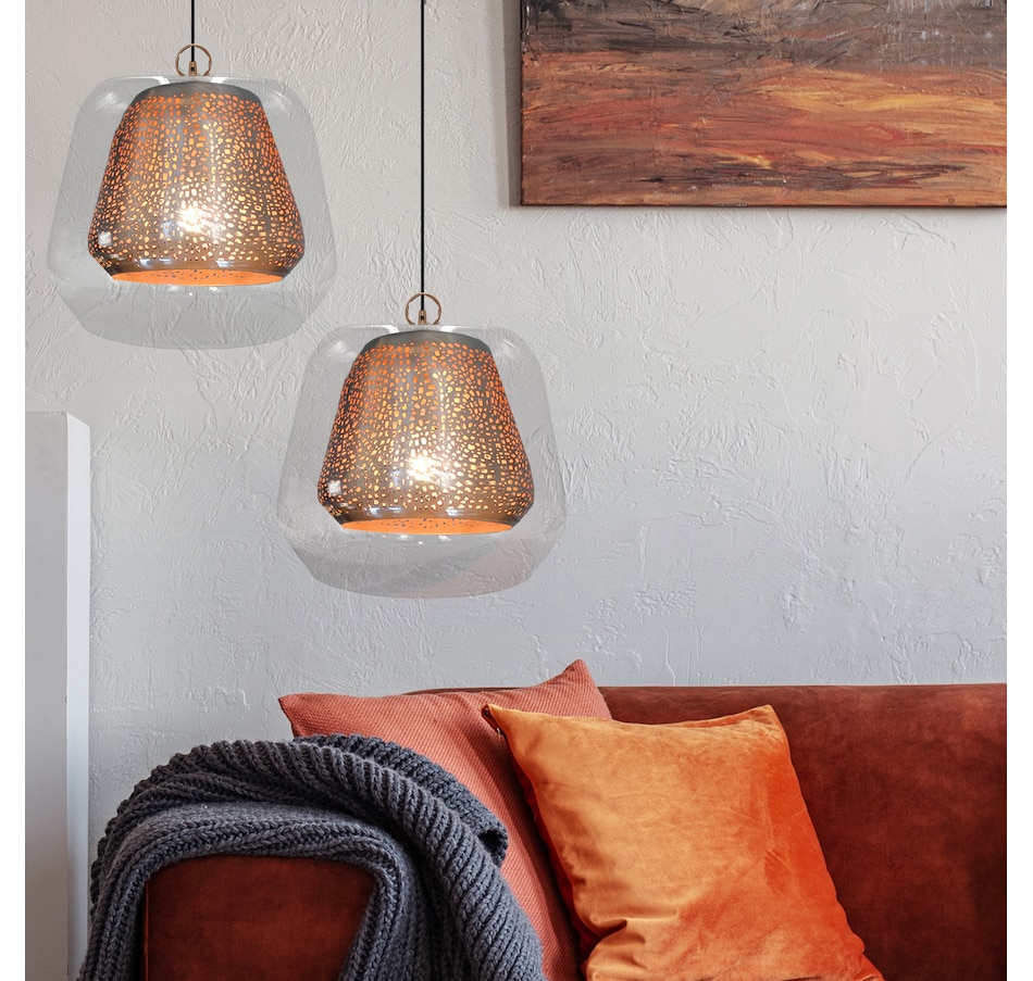 Image 488050_ALTMORE5.jpg, Product 488-050 / Price $139.88, River of Goods Genevieve Schoolhouse 1-Light Glass Pendant from River of Goods on TSC.ca's Home & Garden department