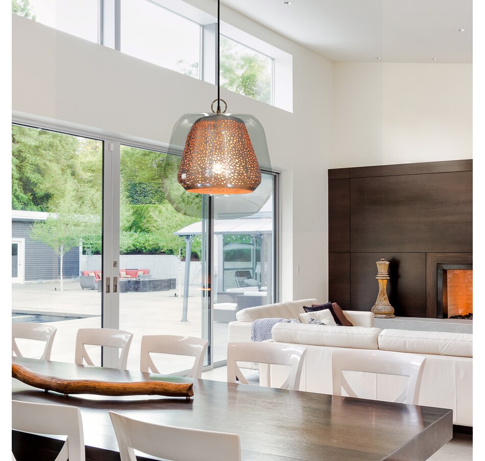 Image 488050_ALTMORE6.jpg, Product 488-050 / Price $139.88, River of Goods Genevieve Schoolhouse 1-Light Glass Pendant from River of Goods on TSC.ca's Home & Garden department