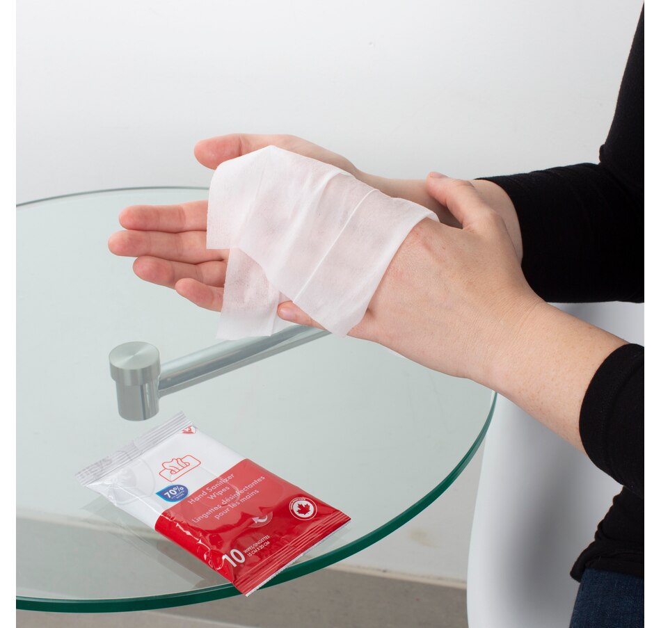 Image 488184_ALTMORE3.jpg, Product 488-184 / Price $7.88, Heys Sanitizer Wipes (70% Alcohol, 5 Packs of 10) from Heys on TSC.ca's Beauty department
