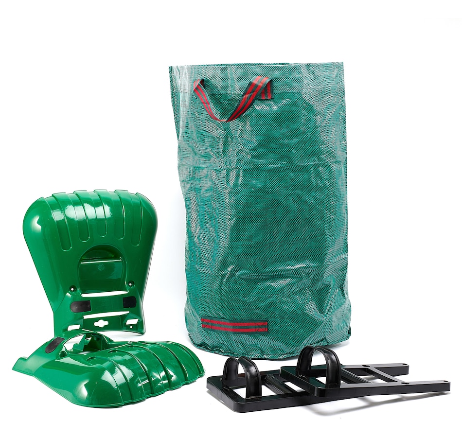 Image 488273.jpg, Product 488-273 / Price $10.33, Solutions Garden Set of Leaf Claws Hand Rake Scoops with Extender Handle and Pop Up Bag on TSC.ca's Home & Garden department