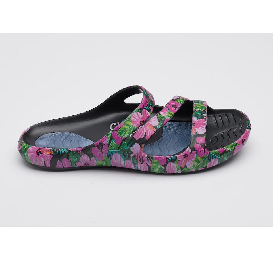 Image 488293_ALTMORE1.jpg, Product 488-293 / Price $14.88, Tony Little Cheeks Health Sandal Slides with Full Gel Footbed from Tony Little on TSC.ca's Clothing & Shoes department