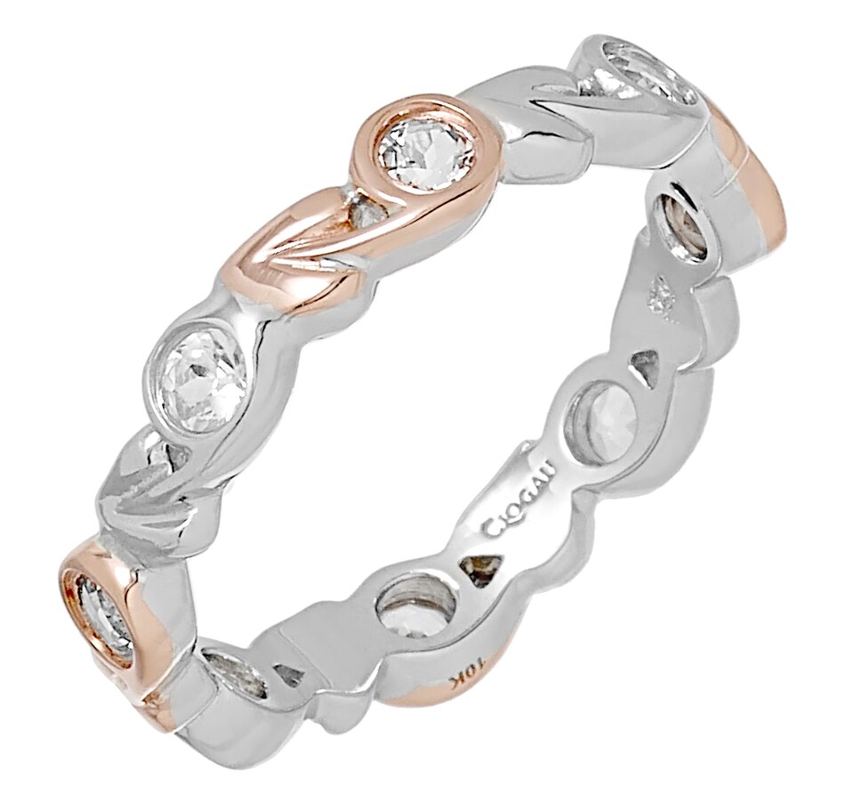 Image 488734.jpg, Product 488-734 / Price $304.99, Clogau Gold Sterling Silver and 10K Gold White Topaz Tree of Life Ring from Clogau Gold on TSC.ca's Jewellery department