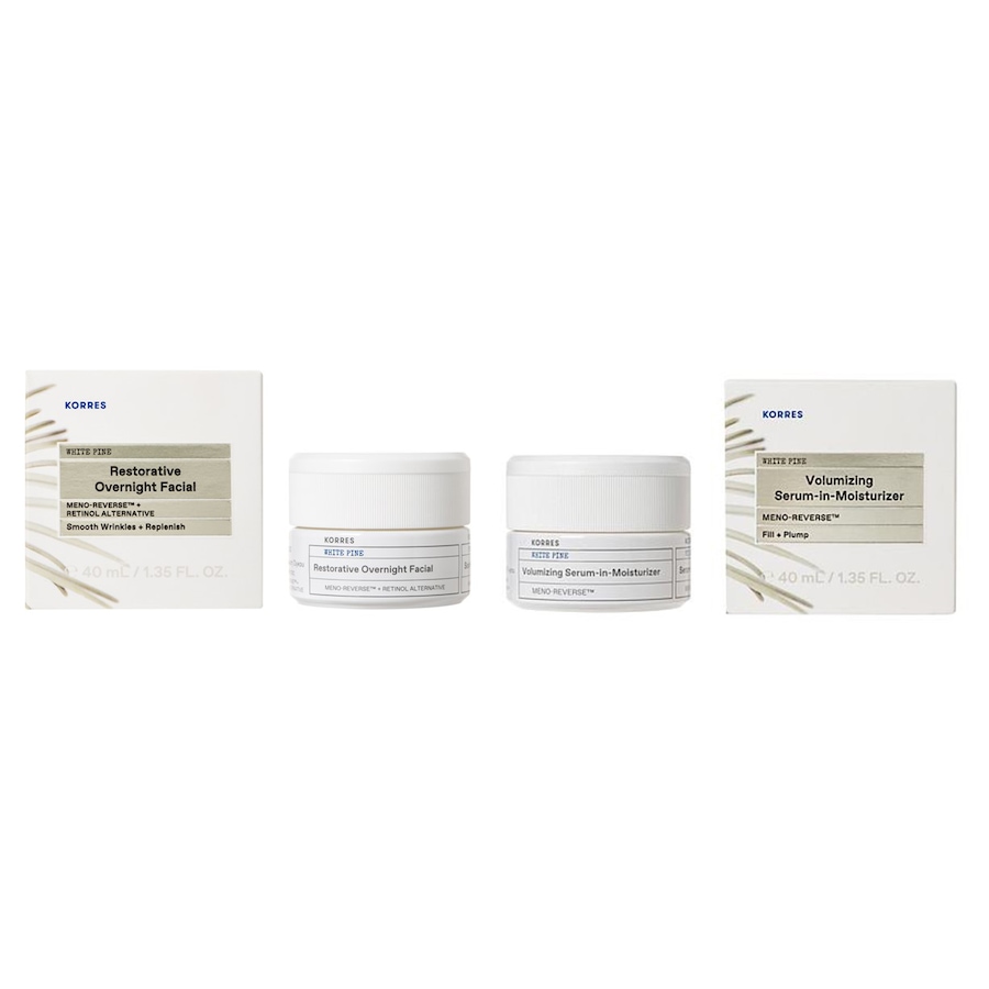 Image 488783.jpg, Product 488-783 / Price $120.00, KORRES Meno-Reverse White Pine Restorative & Volumizing Skincare Treatment Duo from KORRES Natural Products on TSC.ca's Beauty department