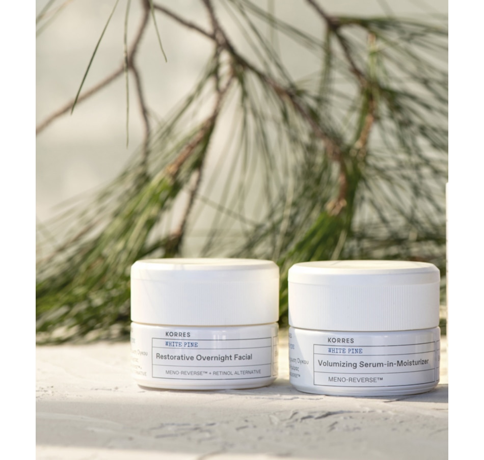 Image 488783_ALTMORE1.jpg, Product 488-783 / Price $120.00, KORRES Meno-Reverse White Pine Restorative & Volumizing Skincare Treatment Duo from KORRES Natural Products on TSC.ca's Beauty department