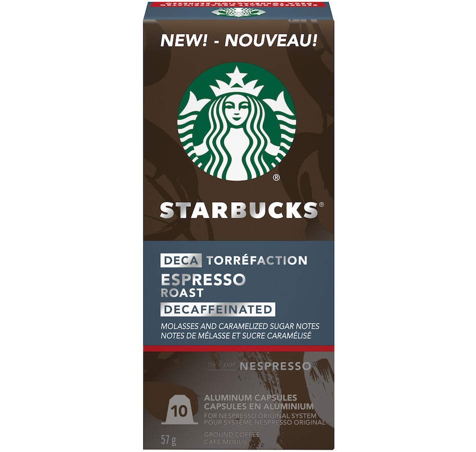 Image 489074_ALTMORE1.jpg, Product 489-074 / Price $49.99, Starbucks by Nespresso Decaf Espresso Roast (50 Capsules) from Starbucks on TSC.ca's Kitchen department