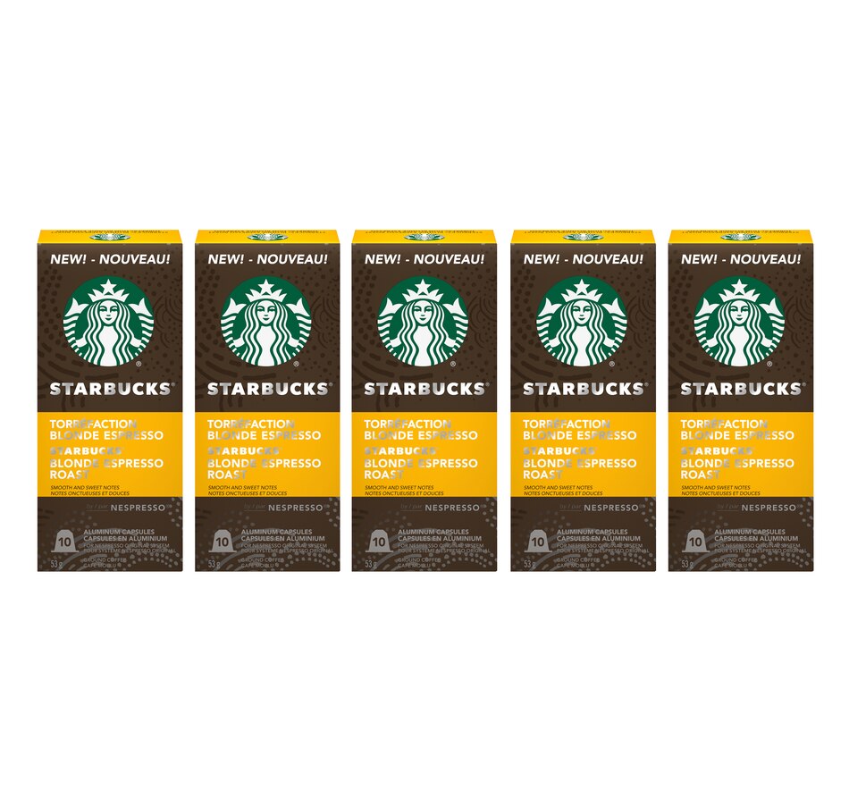 Image 489077.jpg , Product 489-077 / Price $49.99 , Starbucks by Nespresso Blonde Espresso Roast (50 Capsules) from Nespresso on TSC.ca's Kitchen department