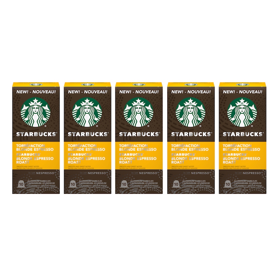 Image 489077.jpg, Product 489-077 / Price $49.99, Starbucks by Nespresso Blonde Espresso Roast (50 Capsules) from Starbucks on TSC.ca's Kitchen department