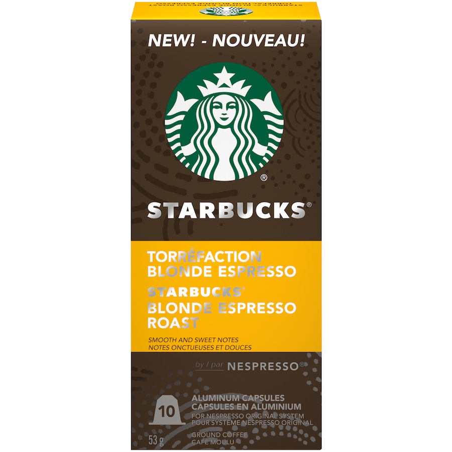 Image 489077_ALTMORE1.jpg, Product 489-077 / Price $49.99, Starbucks by Nespresso Blonde Espresso Roast (50 Capsules) from Starbucks on TSC.ca's Kitchen department